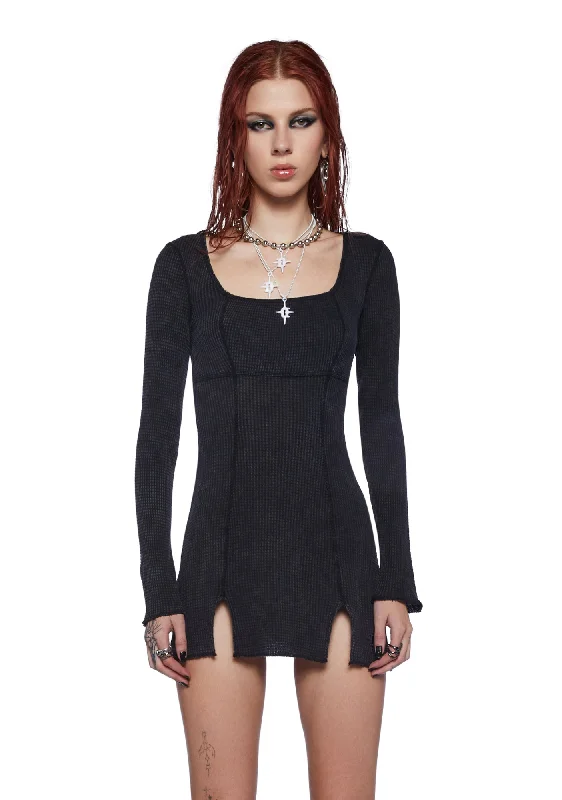 Fader Thermal Long Sleeve Dress