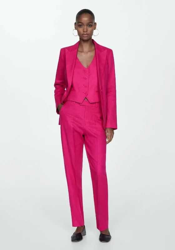 Blazer suit 100% linen - Pink