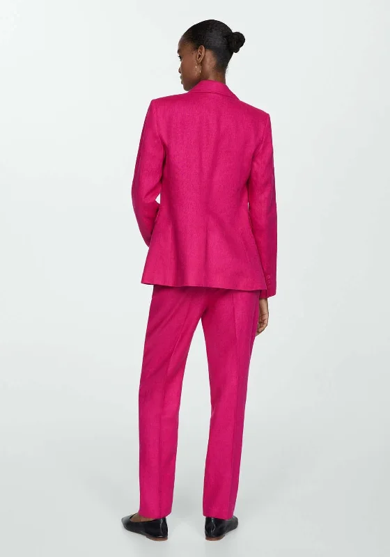 Blazer suit 100% linen - Pink